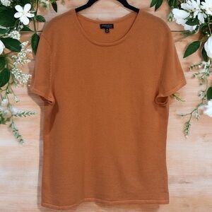 Vintage Preview International Y2K 100% Cozy Cashmere Orange Basic Tee Women's XL